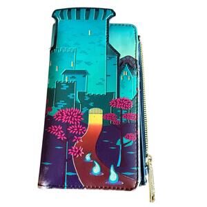 Disney Loungefly Wallet Princess Brave Castle Some wear At Corners